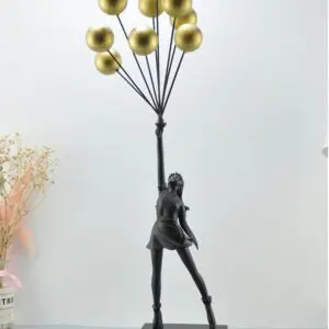 AC1045 Gold Balloons Girl
