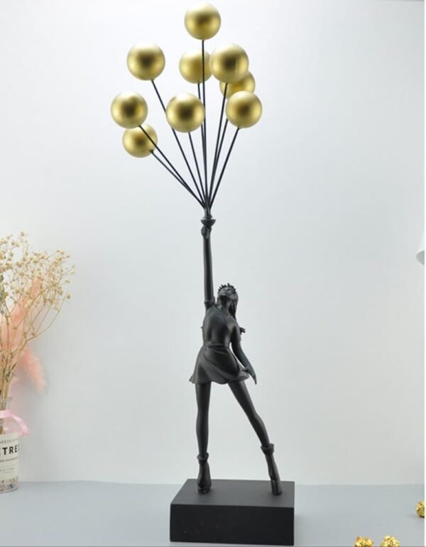 Gold Balloons Girl