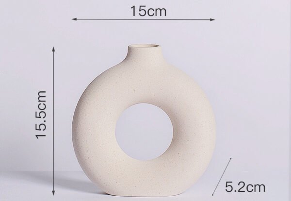 Donut shape vases