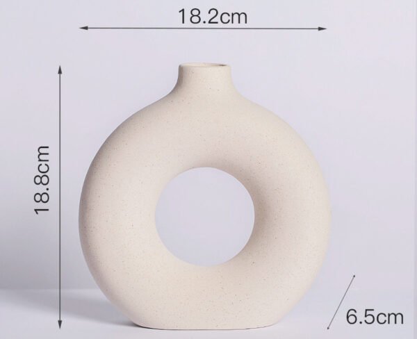 Donut shape vases