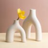 2 legs ceramic vase