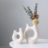 Beige ceramic vases