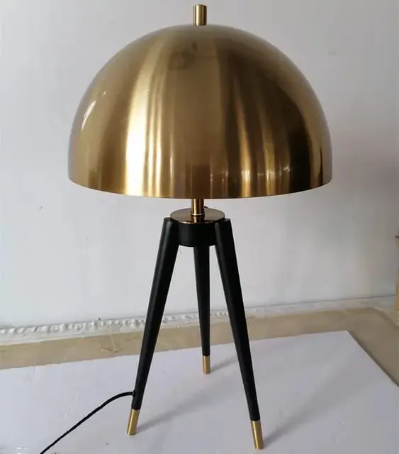Painted Gold Lampshade