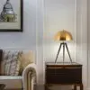 Painted Gold Lampshade