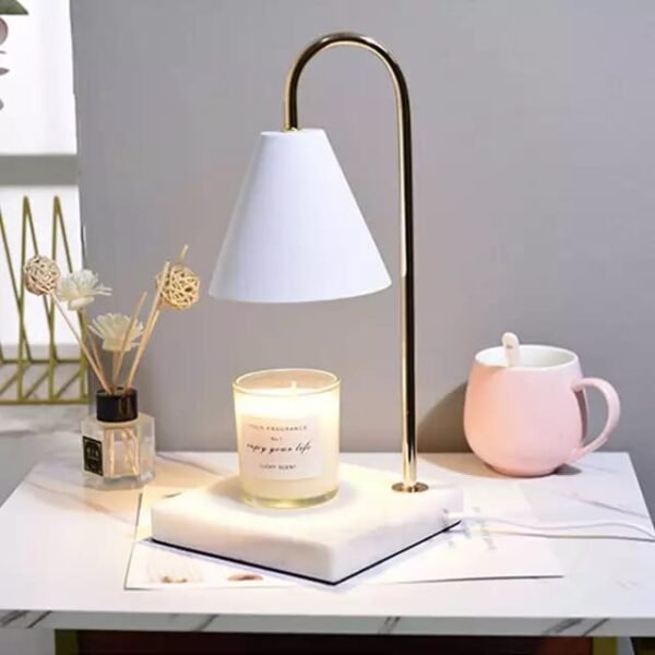 Marble candle warmer