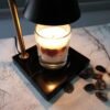 Black marble & lampshade