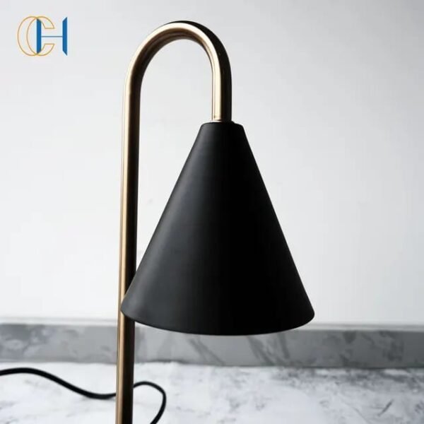Black marble & lampshade