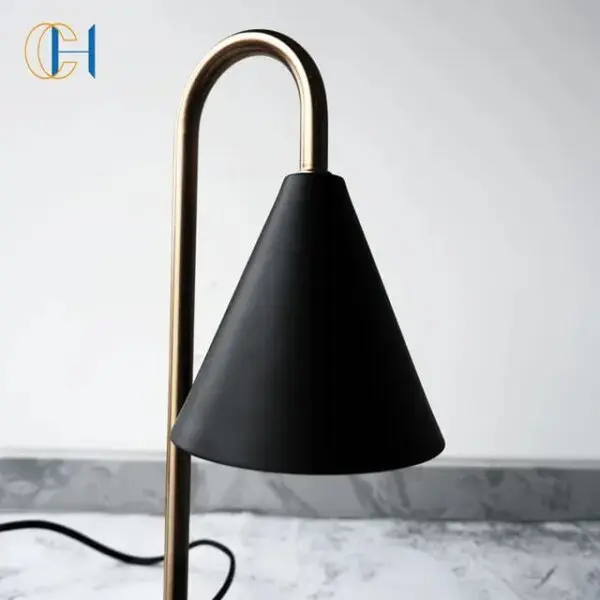Black marble & lampshade
