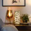 Grey Glass Lamp