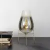 Grey Glass Lamp