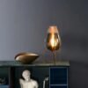 Grey Glass Lamp