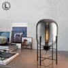 Grey Glass Lamp