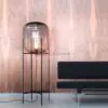 Grey Glass Lamp
