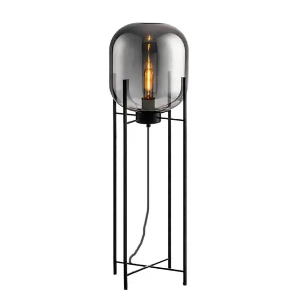 Grey Glass Lamp
