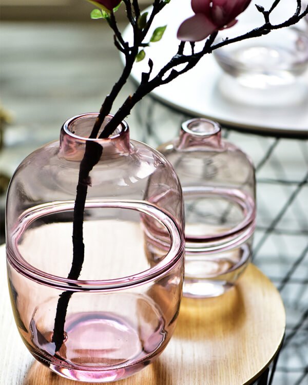 Pink Flower Vases