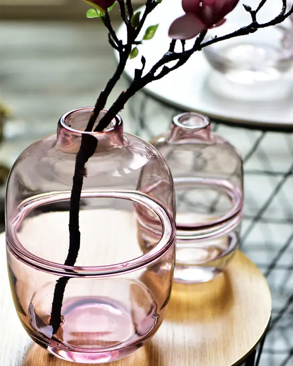 Pink Flower Vases