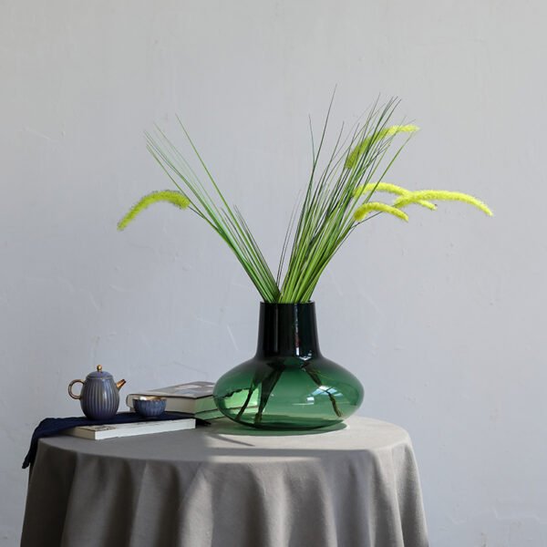 Green Glass Vase