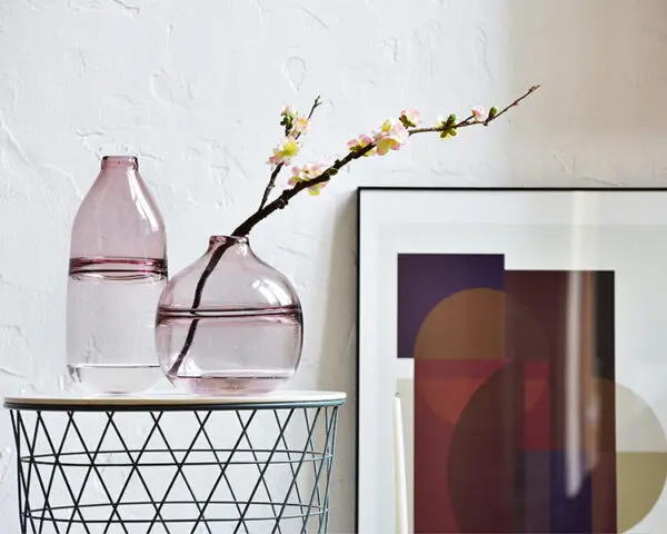 Pink Flower Vases