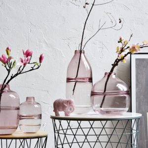 Pink Flower Vases