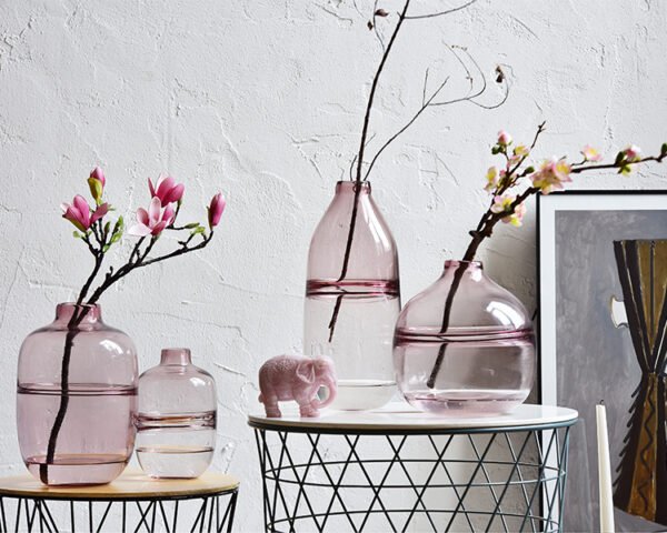 Pink Flower Vases