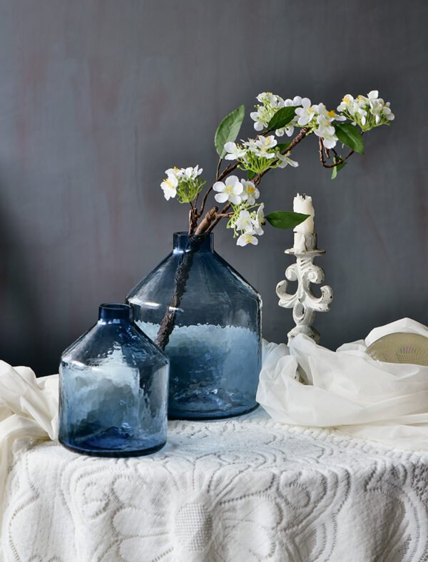 Blue Glass Vases