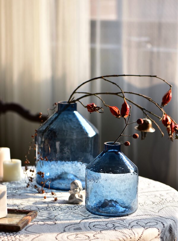 Blue Glass Vases