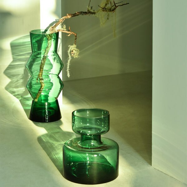 Modern Green Vases-set of 2