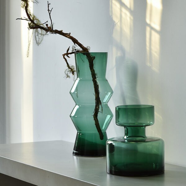 Modern Green Vases-set of 2