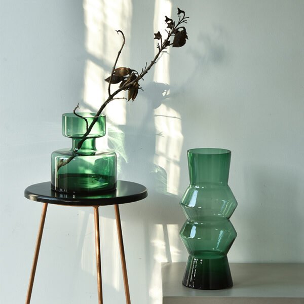 Modern Green Vases-set of 2
