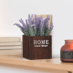 Wood Lavender Pot