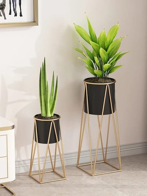 Metal Floor Plants