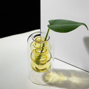 Yellow Glass Vase