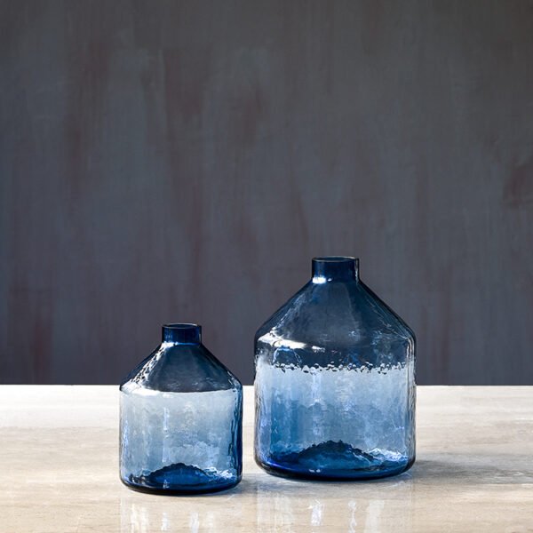 Blue Glass Vases