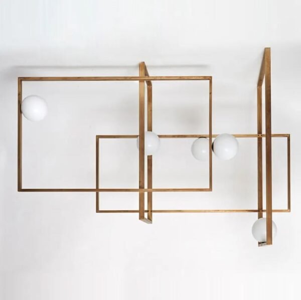 Metal Rectangular Chandelier