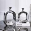 Silver Ceramic Vases