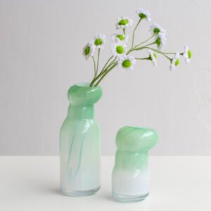 Light Green Glass Vases