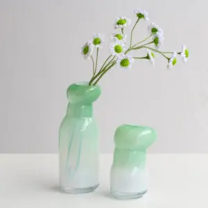 Light Green Glass Vases