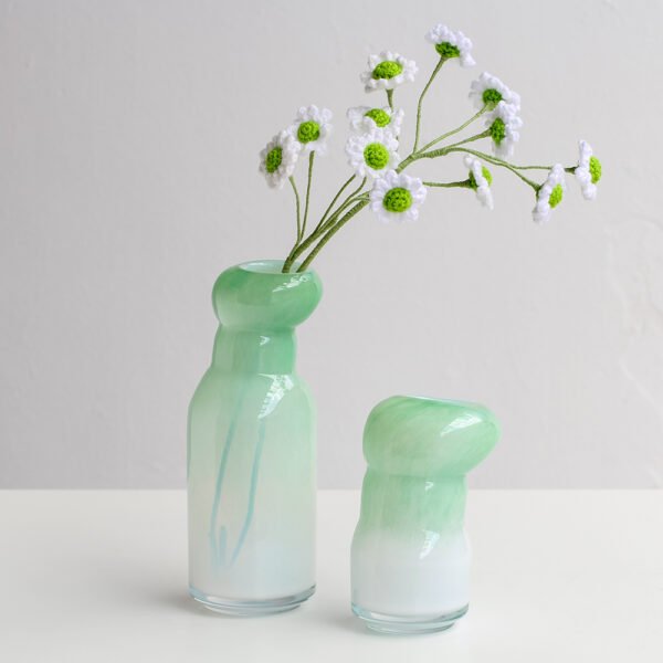 Light Green Glass Vases