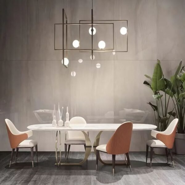 Metal Rectangular Chandelier