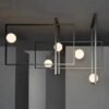 Metal Rectangular Chandelier