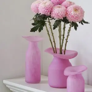 Pink Glass Vases