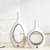 White Ceramic Vases