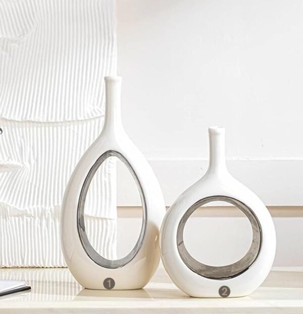White Ceramic Vases