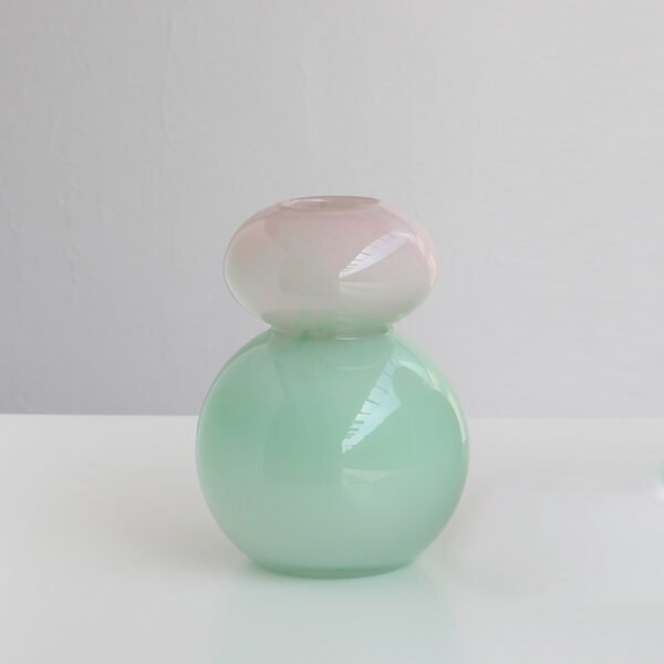 Green Bottle Glass Vases