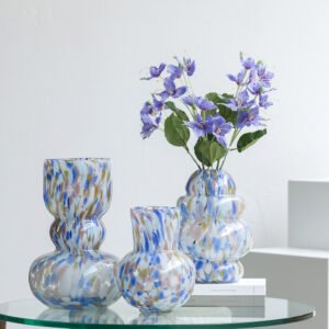 Opal Spots Glass Vases
