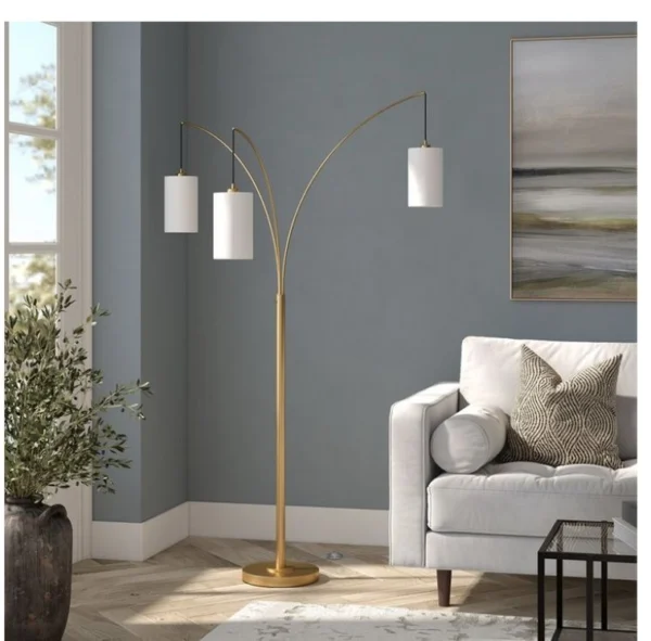 Triple-Arm Floor Lamp