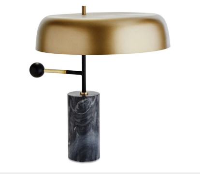 Marble base table light