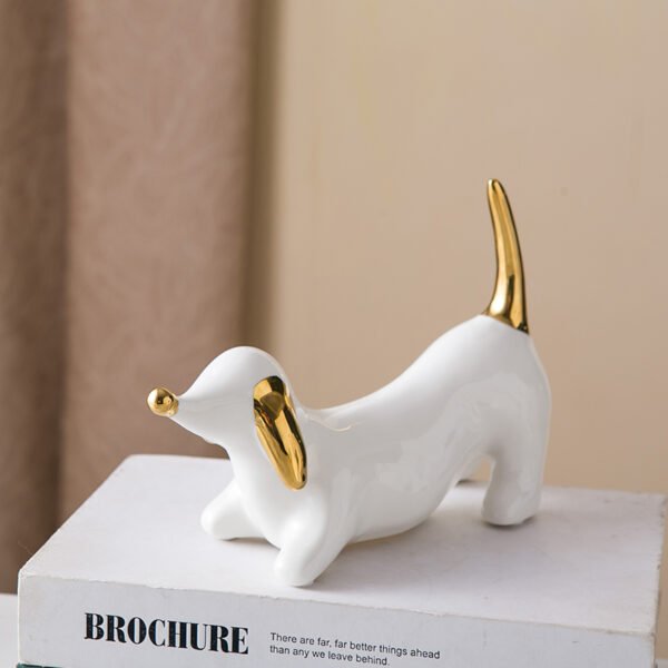 Dog shaped figurine