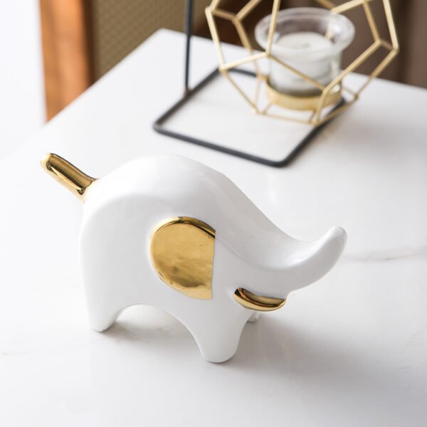 White & Gold elephant