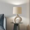 Curved base table light